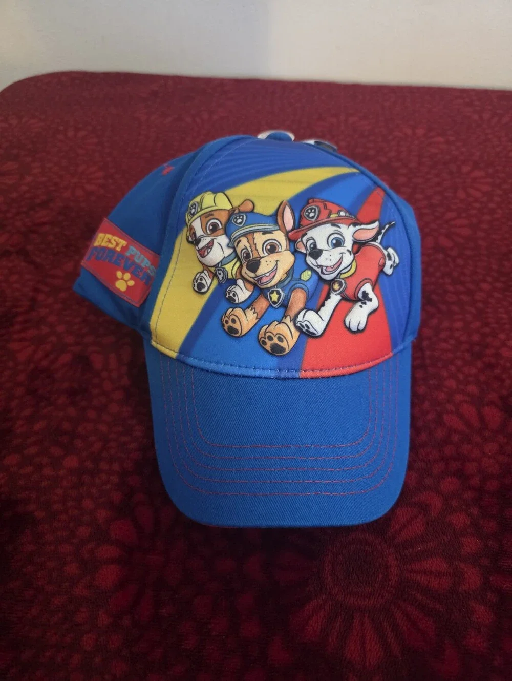 Nickelodeon Blue Cap with Red & Yellow Panels and Paw Patrol Characters